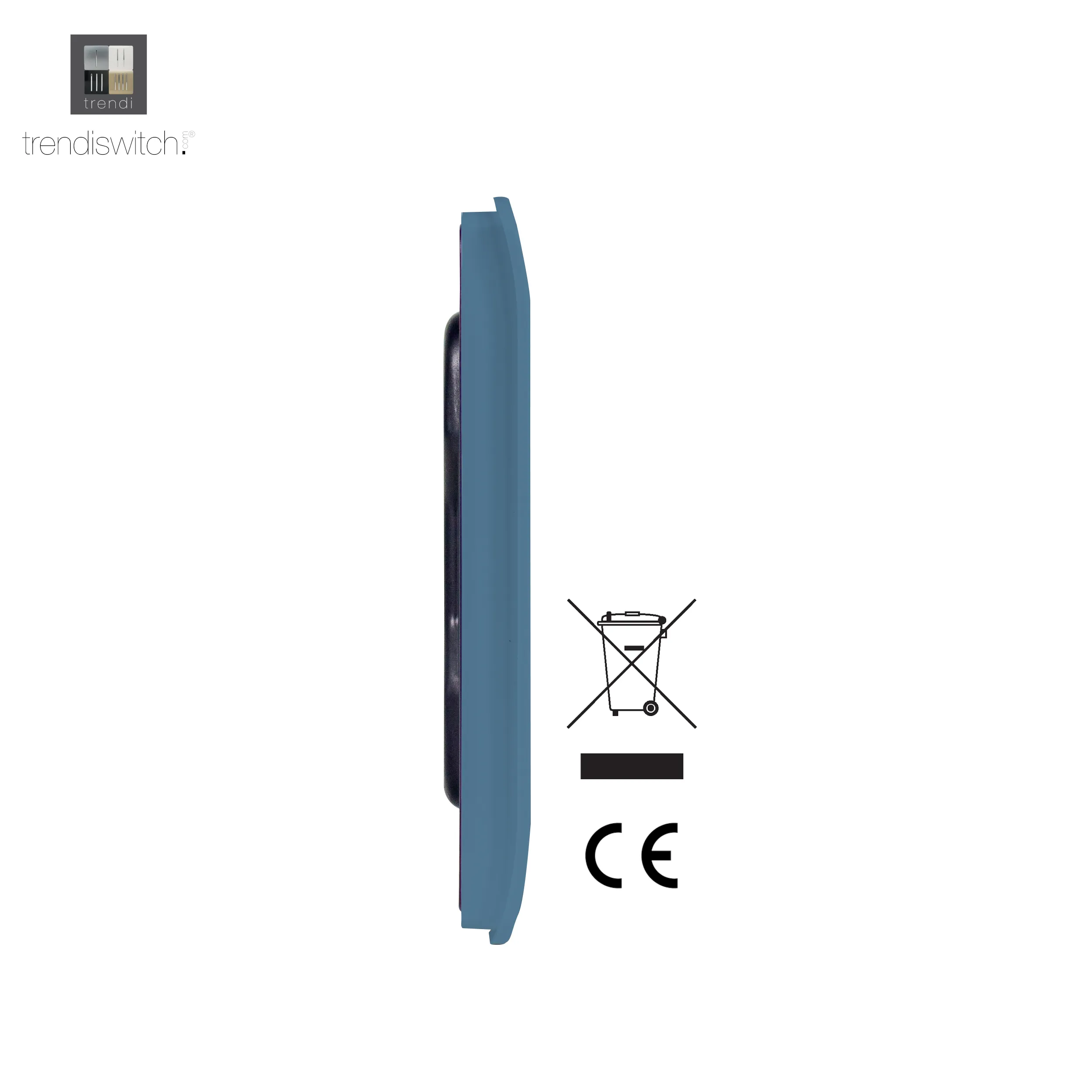 1 Gang Blanking Plate Sky Blue ART-BLKSK  Trendi Sky Blue